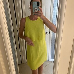 LOFT Women's Mini Dress in Bright Yellow